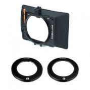 Bright Tangerine Misfit Atom Matte Box With 77 To 114 & 82 To 114mm Threaded Adapter Rings Kit