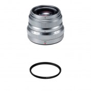 Fujifilm Xf 35mm F/2 R Wr Lens With Uv Filter Kit (silver)