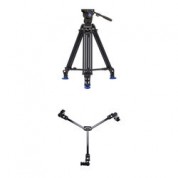 Benro Bv6 Pro 2-stage Video Tripod Kit With Dl-08 Tripod Dolly