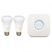 Philips Hue Bridge & A19 Bulb With Bluetooth (white & Color Ambiance, 2-pack)