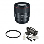 Canon Ef 85mm F/1.4l Is Usm Lens With Accessories Kit