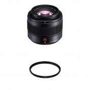 Panasonic Leica Dg Summilux 25mm F/1.4 Ii Asph. Lens With Uv Filter