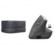 Logitech Wireless Ergo K860 Keyboard & Mx Vertical Ergonomic Mouse Productivity Kit