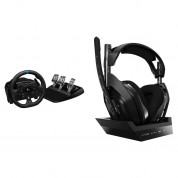 Logitech G G923 Trueforce Sim Racing Wheel And Pedals Kit With Astro A50 Wireless Gaming Headset (windows, Xbox Series X|s, Xbox One)