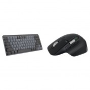 Logitech Mx Mechanical Mini Wireless Keyboard & Mx Master 3s Mouse Set (linear Switches, Black)