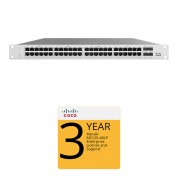 Cisco Ms120-48lp Access Switch With 3-year Enterprise License And Support