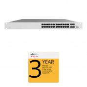 Cisco Ms125-24p Access Switch With 3-year Enterprise License And Support