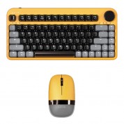 Azio Izo Wireless Keyboard And Mouse Kit (golden Iris)