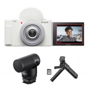 Sony Zv-1f Vlogging Camera With Content Creator Kit (white)