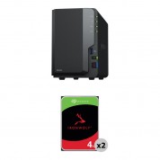 Synology 8tb Diskstation Ds223 2-bay Nas Enclosure Kit With Seagate Ironwolf Nas Drives (2 X 4tb)