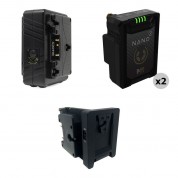 Core Swx Nano Micro 50 Li-ion 2 X Batteries + Dual Charger + Sharkfin Kit (gold Mount)