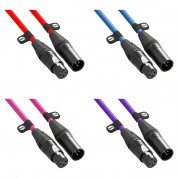 Rode Xlr Male To Xlr Female Cable (19.7', Red, Blue, Pink, Purple, 4-pack)