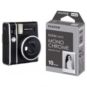 Fujifilm Instax Mini 40 Instant Camera And Monochrome Instant Film Bundle