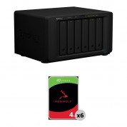 Synology 24tb Diskstation Ds1621+ 6-bay Nas Enclosure Kit With Seagate Ironwolf Nas Drives (6 X 4tb)