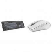 Logitech Mx Wireless Mechanical Keyboard & Anywhere 3s Mouse Kit (clicky, Pale Gray)