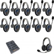 Eartec Ultralite Pro16 Long-range Dual-channel Full-duplex Wireless Intercom System With 10 Single-ear & 1 Dual-ear Headset (2.4 Ghz)