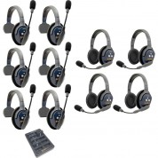 Eartec Ultralite Pro16 Long-range Dual-channel Full-duplex Wireless Intercom System With 6 Single-ear & 4 Dual-ear Headsets (2.4 Ghz)