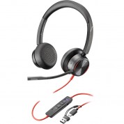 Poly Blackwire 8225 Stereo Usb-c Headset With Usb-c To Usb-a Adapter (microsoft Teams Certified)