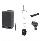 Samson Expedition Xp312w-d Portable Pa System Kit With Wireless Microphone, Stands, And Transport Bags (d: 542 To 566 Mhz)