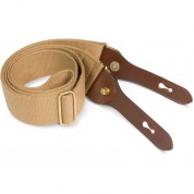 Billingham H1 Shoulder Sling/strap (khaki Webbing / Chocolate Leather Attachments)