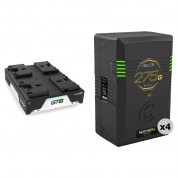 Core Swx Helix Max 275wh 4-battery + Gt8 Quad Charger Kit (gold Mount)