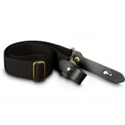 Billingham Hp Shoulder Sling Strap (black Webbing / Black Leather)