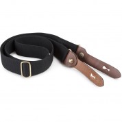 Billingham Hp Shoulder Sling Strap (black Webbing / Tan Leather)