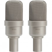 Microtech Gefell M 950 Wide-cardioid Studio Condenser Microphone (matched Pair, Satin Nickel, With Ks25 Stereo Rail)