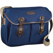 Billingham Hadley Shoulder Bag (navy Canvas / Chocolate Leather Trim)