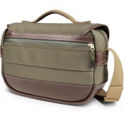 Billingham Mini Eventer Camera/tablet Bag (sage Fibrenyte / Chocolate Leather Trim, 9l)