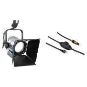 Arri L7-c Plus Rgb Led Fresnel Light With 23' Power Cord Kit (blue/silver, Pole-operated)