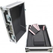 Prox Ata-style Flight Case For Yamaha Dm3 Mackie Dlz Or Similarly Sized Equipment (silver/black)