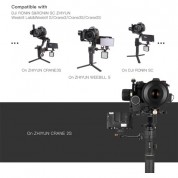 Digitalfoto Solution Limited Rotatable Monitor Bracket With Smartphone Clamp For Dji Rs 2, Rs 3, Rs 3 Pro & Other Gimbals