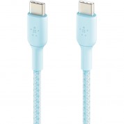 Belkin Boostcharge Braided 60w Usb-c Cable (blue, 6.6')