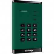 Istorage 1tb Diskashur3 Usb 3.2 Gen 1 Encrypted Portable Hard Drive (green)