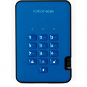 Istorage 16tb Diskashur3 Usb 3.2 Gen 1 Encrypted Portable Ssd (blue)