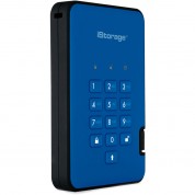 Istorage 16tb Diskashur3 Usb 3.2 Gen 1 Encrypted Portable Ssd (blue)