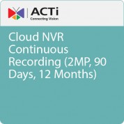 Acti Cnvr-90d-c-2mp-12 Cloud Nvr Continuous Recording (2mp, 90 Days, 12 Months)