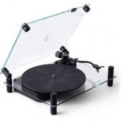 Transparent Tt-b Manual Two-speed Turntable With Bluetooth (black)