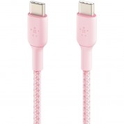 Belkin Boostcharge Braided 60w Usb-c Cable (pink, 3.3')