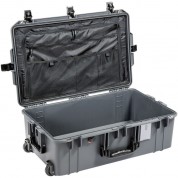 Pelican Wheeled Air Case With Lid Organizer & Packing Cubes (charcoal, 55.2l)