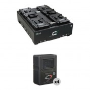 Core Swx Hypercore Hc9 Mini 4-battery Kit With 4-position Charger (v-mount)