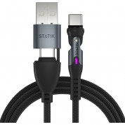 Statik 360 Pro 100w Usb-c Magnetic Charging Cable (3.3')