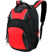 Swissdigital Circuit Antibacterial Backpack (black And Red)